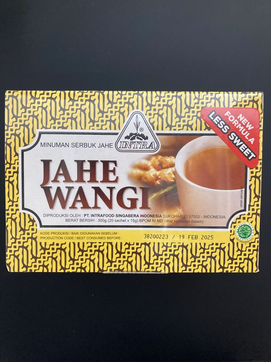 Intra Ginger Drink 20 x 15g Sachets, 300g